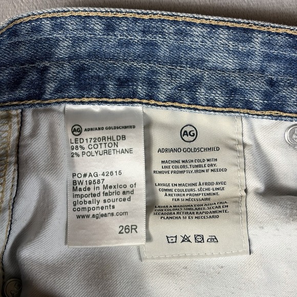 AG Adriano Goldschmied The Nolan Ankle Jeans 26R Relaxed Slim Ankle Distressed - Picture 6 of 12